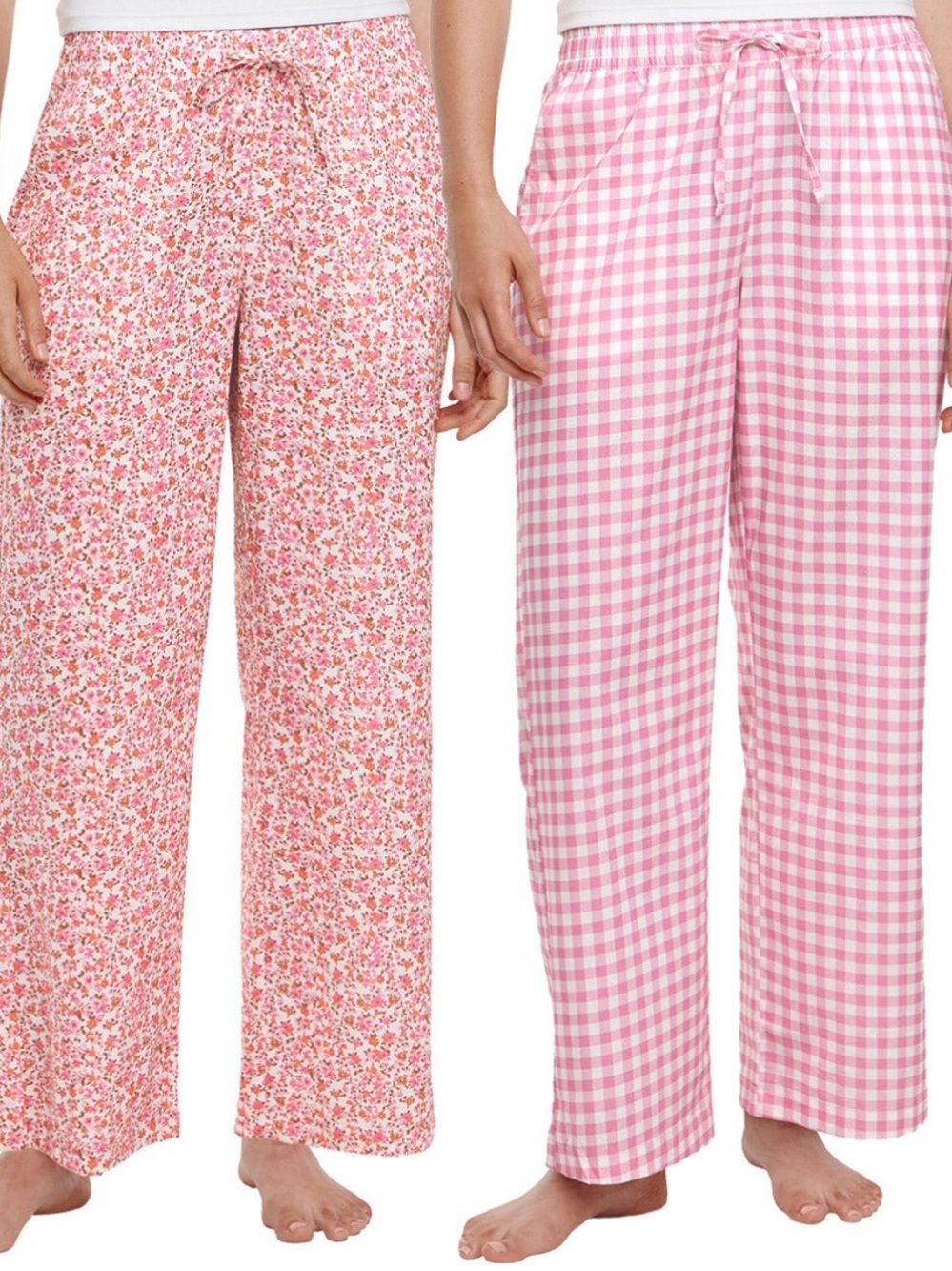 Gap Womens 2-Pack Pajama Pants - Floral & Gingham